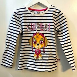 Paw Patrol Skye Shirt with Sequins size 4/5T Mighty Pup